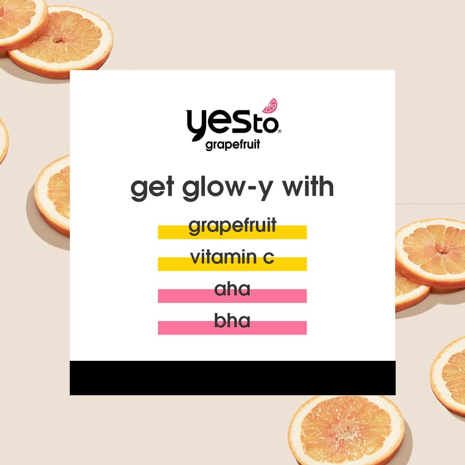 Yes To Grapefruit Vitamin C Glow Boosting Paper Mask Single Use x4

SIZE: 4