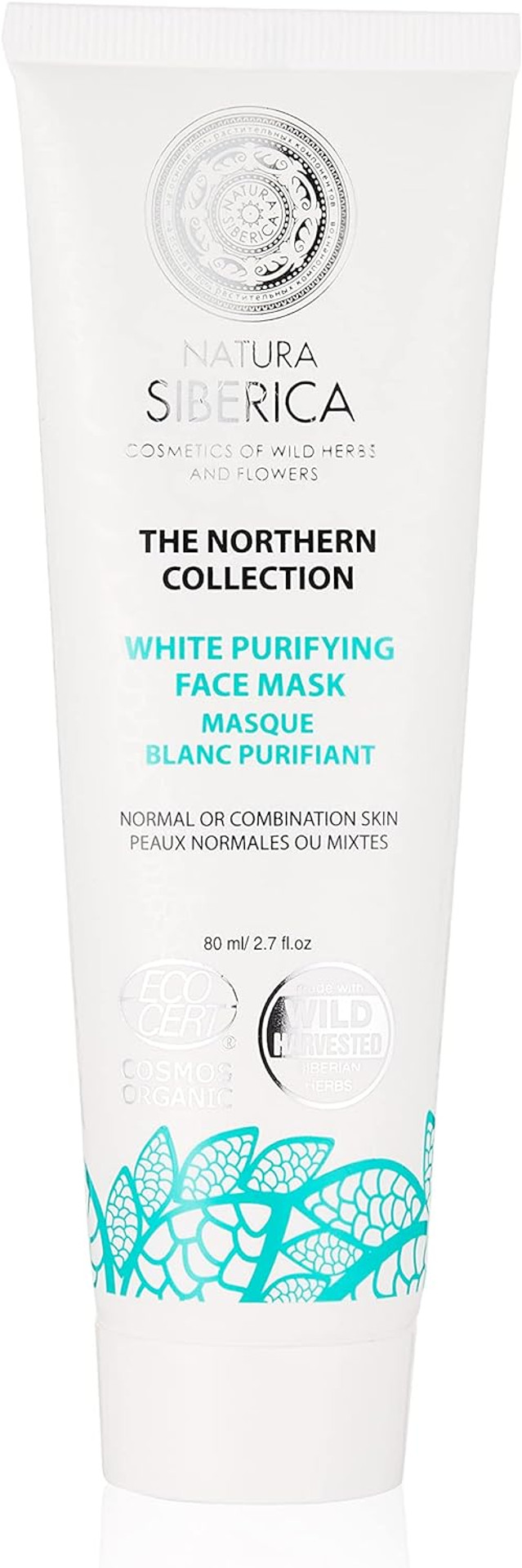 Natura Siberica Northern White Purifying Face Mask For Normal Skin, 80 Ml Natura Siberica Northern White Purifying Face Mask For Normal Skin, 80 Ml