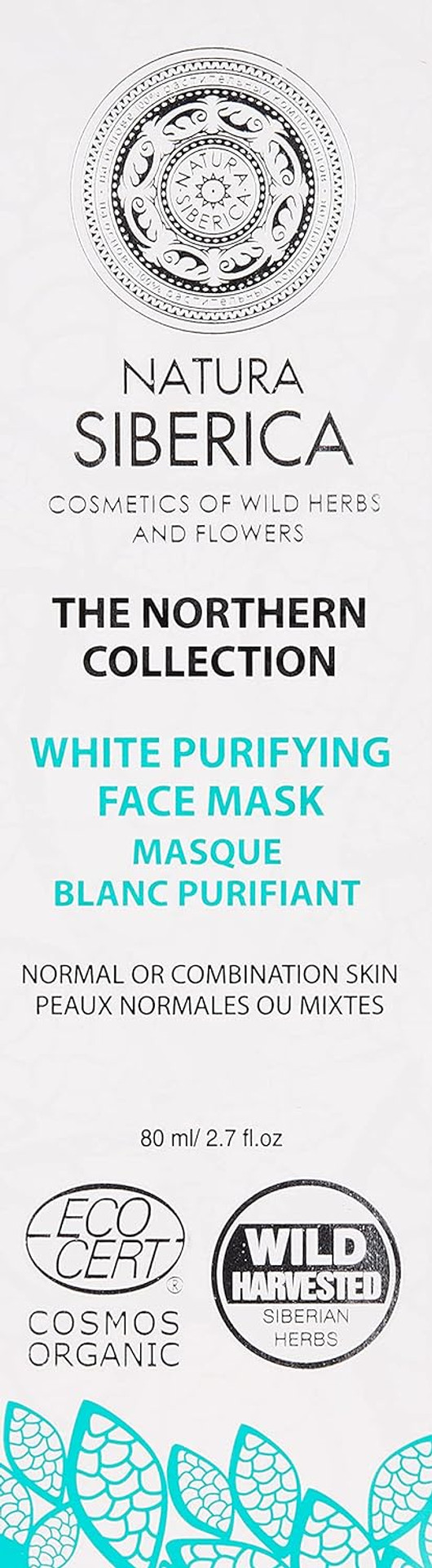 Natura Siberica Northern White Purifying Face Mask For Normal Skin, 80 Ml Natura Siberica Northern White Purifying Face Mask For Normal Skin, 80 Ml