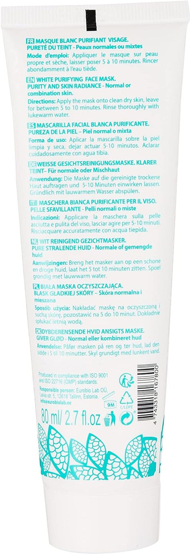 Natura Siberica Northern White Purifying Face Mask For Normal Skin, 80 Ml Natura Siberica Northern White Purifying Face Mask For Normal Skin, 80 Ml