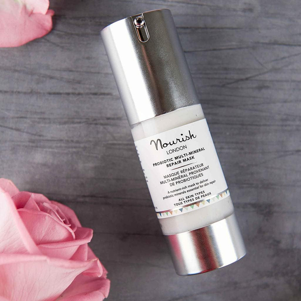 Nourish London Probiotic Multi-Mineral Repair Mask 30ml | Anti- Ageing Cream Face Mask | Nutrient-Rich | Cruelty-Free | 100% Vegan | Multi Award Winning