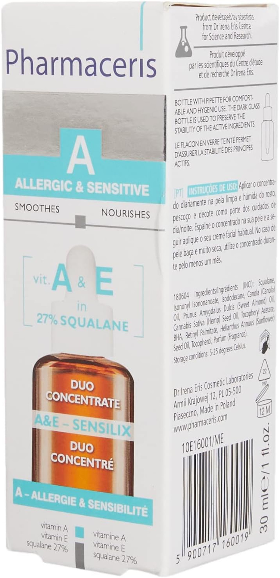 Pharmaceris Serum With 8% Vit. E Smoothing And Regenerating Eã¢ÂSensilix 30Ml