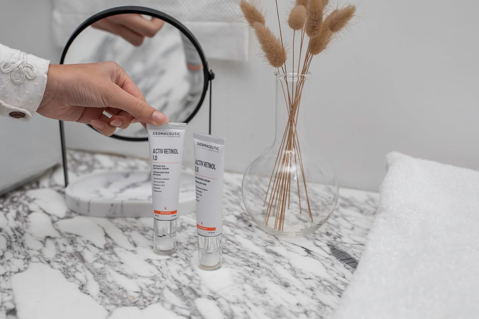 Dermaceutic Activ Retinol 1.0 - Age defense serum high strength - Face serum with Retinol and Vitamin C/E - 30ml