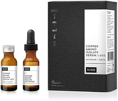 NIOD Copper Amino Isolate Serum 1.00% (15ml), Evening Out Skin Tone, Boosting Radiance, minimising The Appearance of pores and smoothening Out fine Lines and Wrinkles