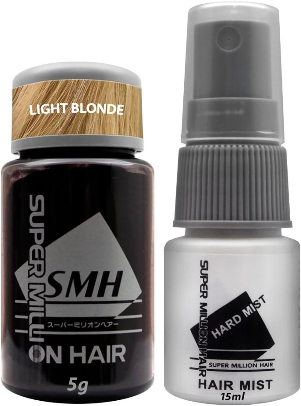 Super Million Hair Travel Set (1 X 5G Hair Building Fibre & 1 X 15Ml Hard Mist) - No.6 Light Blonde
