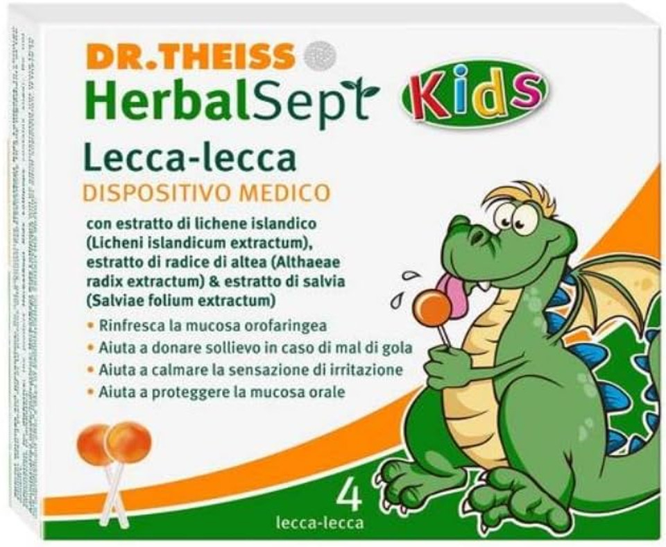DR THEISS HERBALSEPT KIDS LOLLY (for irritation and sore throats of children)
