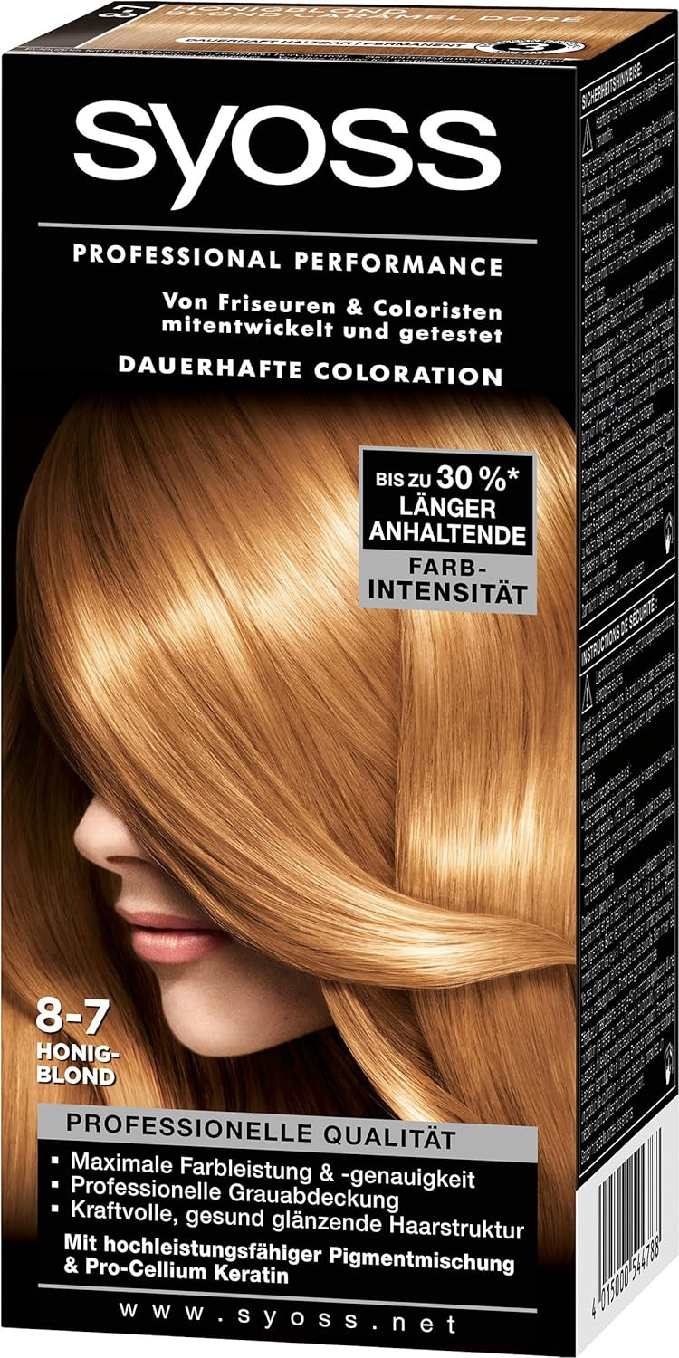 Syoss Professional Performance Coloration, 7 Honey Blonde, (Pack Of 3)