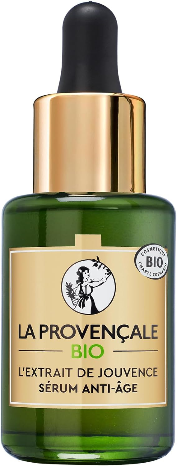 La Provenã£Â§Ale Bio L'Extract De Jouvence Anti-Aging Serum - Hyaluronic Acid And Oil, Organic Olive Pulp & Organic Olive Leaves - For All Skin Types Even The Most Sensitive - 30 Ml