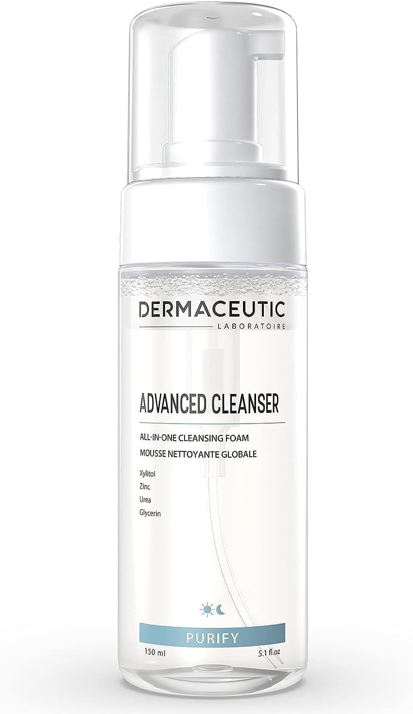 Dermaceutic Advanced Cleanser - Expert Cleansing Foam for effective make-up and sebum removal - Soft face wash - 150ml
