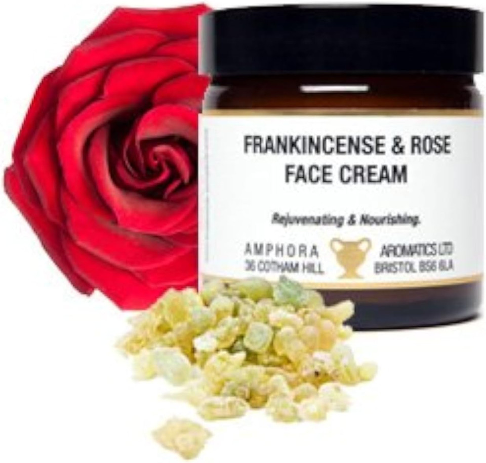 Amphora Aromatics Frankincense and Rose Moisturising Face Cream - Paraben Free (60ml)