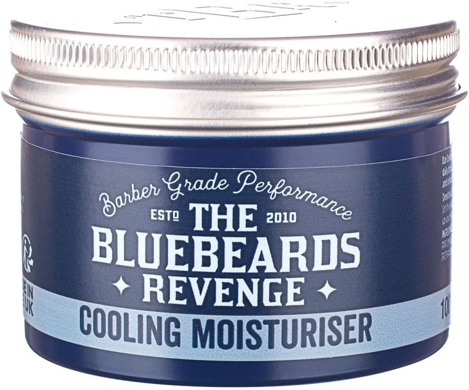 The Bluebeards Revenge, Daily Cooling Moisturiser Cream For Men, For Face, Hands And Body, For Dry And Sensitive Skin, 150ml