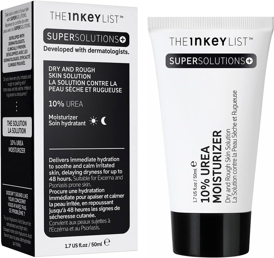 The Inkey List Urea 10% Moisturiser 50Ml | Supersolutions | Targets Severe Dryness | Fragrance-Free | Suitable For Very Dry Skin
