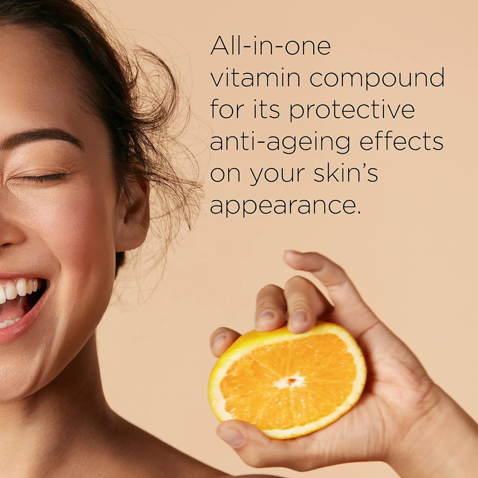 Healthspan Vitamin C Gel Face Cream (50ml) | Triple Source Vitamin C | Vitamins A & E | Hydrate & Boost Skin Radiance | Reduce Appearance of Fine Lines & Wrinkles | Support Collagen Formation | Vegan