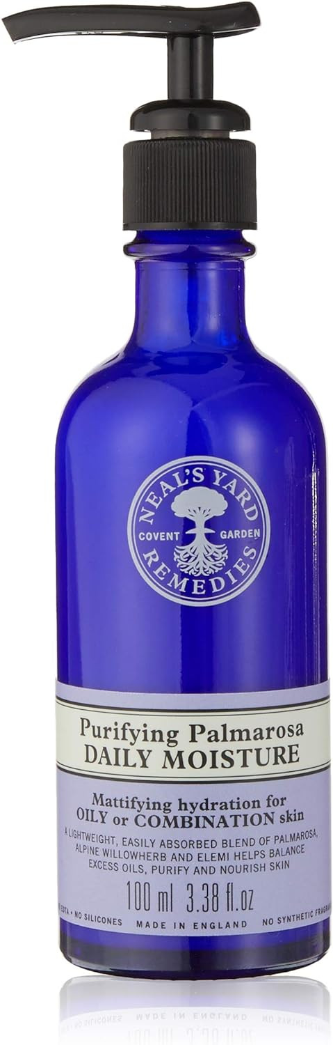 Neal'S Yard Remedies | Vegan | Palmarosa Purifying Daily Moisture | Minimises The Appearance Of Pores And Hydrates Skin | 100Ml