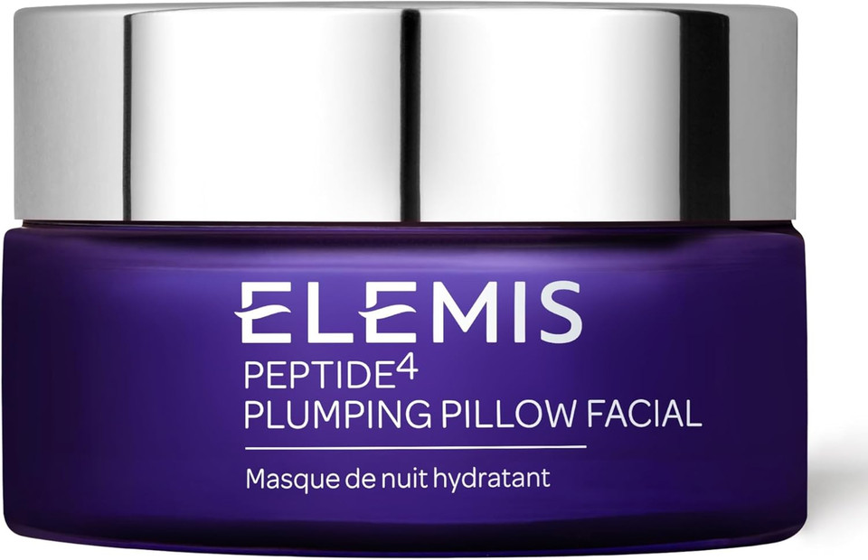 ELEMIS Peptide4 Plumping Pillow Facial, Cooling Gel Face Mask to Plump, Replenish and Rehydrate, Overnight Mask to Fight Tired, Dull Skin, Night Serum for a Radiant, Refreshed Complexion, 50ml