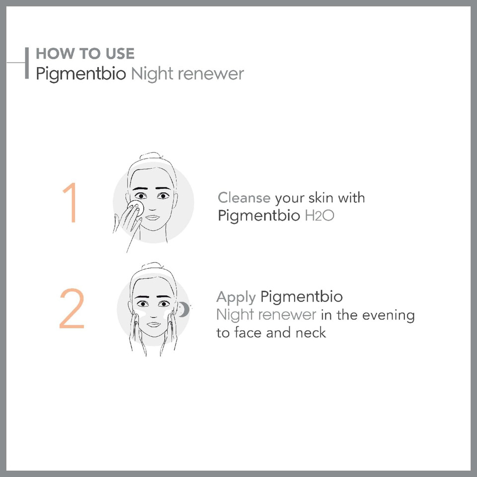 Bioderma Pigmentbio Night Renewer - Anti-Dark Spot Brightening & Protective Night Cream Moisturiser, Firms, Smoothes & Plumps Skin, 50ML