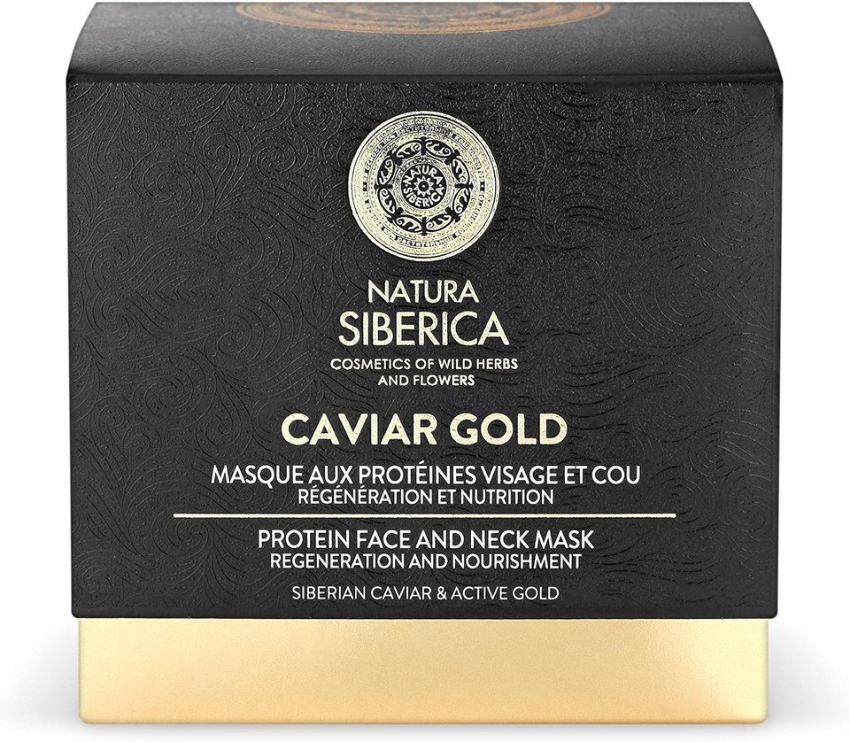 Natura Siberica Caviar Gold Protein Face And Neck Mask, 50 Ml