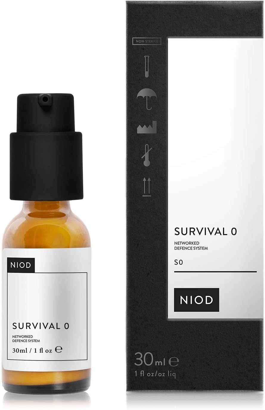 NIOD Survival 0 NETWORKED DEFENCE SYSTEM 30ml, Designed for nighttime use by all skin tones