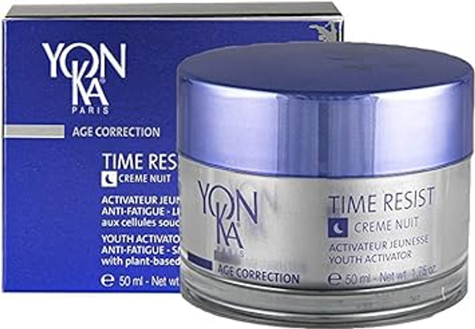 Yon-Ka Time Resist Nuit 50Ml | Anti-Ageing Face Night Cream With Youth Activating Complex And Hyaluronic Acid, Reduces Wrinkles And Lines | Dermatologically Proven Results ! 90% Natural Origin