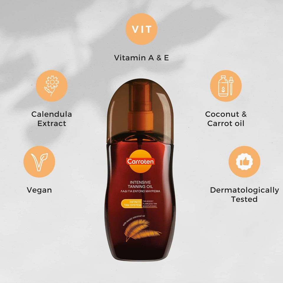 Carroten Tan Express Oil Spf0 125Ml