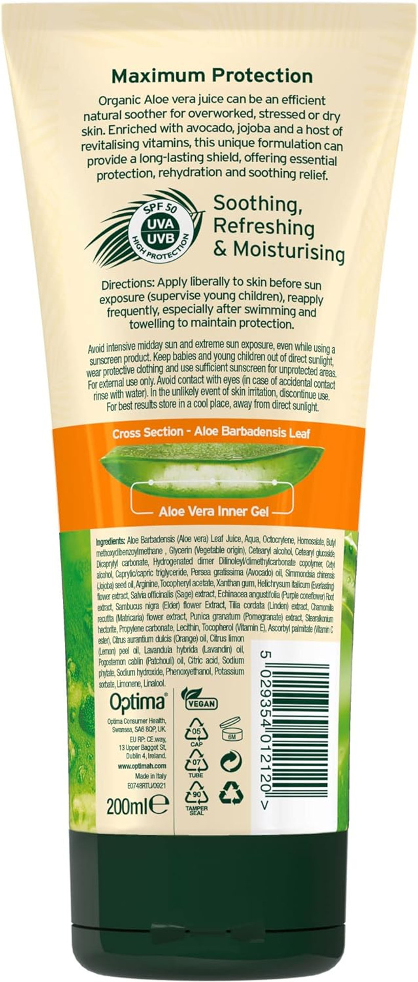 Aloe Pura, Organic Aloe Vera Sun Lotion Spf 50, Natural, Vegetarian, Cruelty Free, Paraben & Sls Free, Long-Lasting Shield, Maximum Protection, 200Ml

Size: 200 Ml (Pack Of 1)