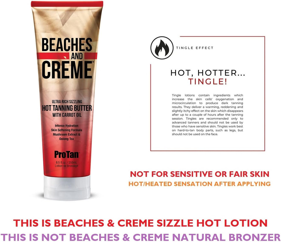 Pro Tan Beaches And Creme Ultra Rich Hot Tanning Butter With Carrot Oil (250Ml)