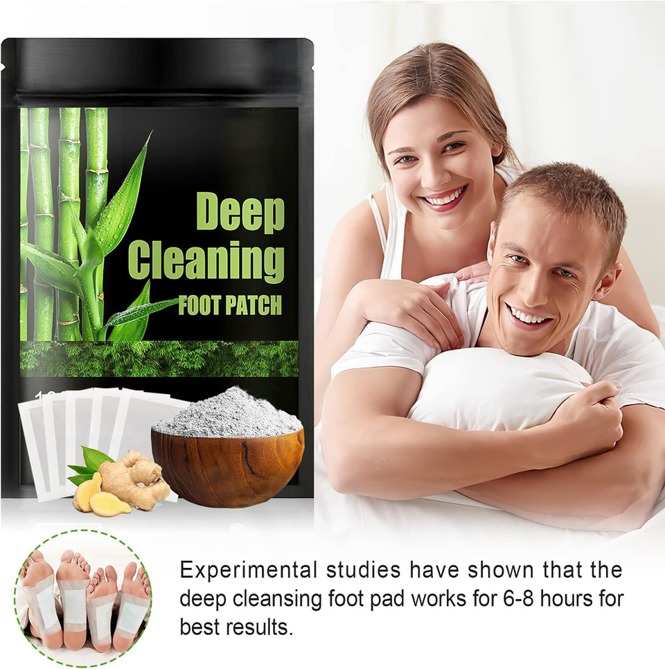 Detox Foot Patches(10 PCS)-Natural Cleansing Foot Pads for Help Sleep and Pain Relief?Foot Detox Pads to Remove Toxins with Best Bamboo Vinegar Ingredient