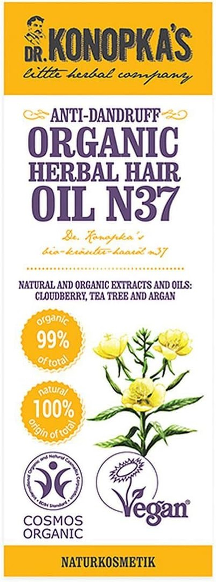 Dr.Konopka'S Organic Herbal Hair Oil, N37, 30 Ml
