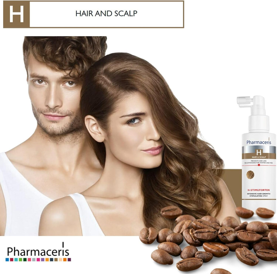Pharmaceris H Stimuforten, Intensive Hair Growth Stimulating Spray, Hair Loss Treatment, Women And Men, For Sensitive Scalp - 125 Ml