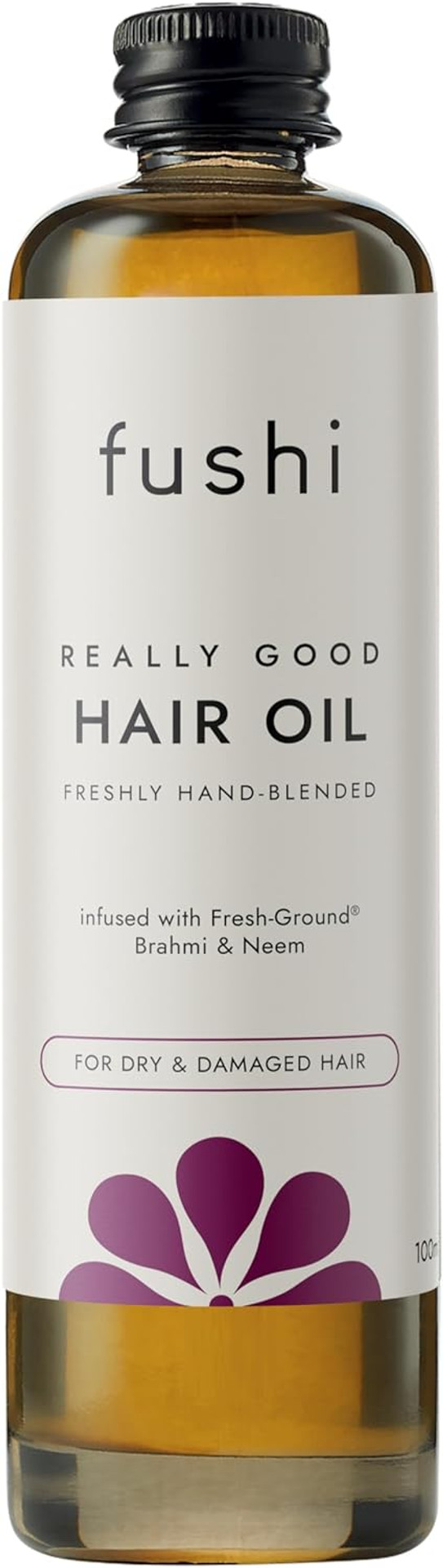 Fushi Really Good Hair Oil 100 ml | Rich in Antioxidants | Best for Dry & Damage Hair, Thinning Hair, Frizzy Hair | Ethical & Vegan Society Approved | Manufactured in the UK