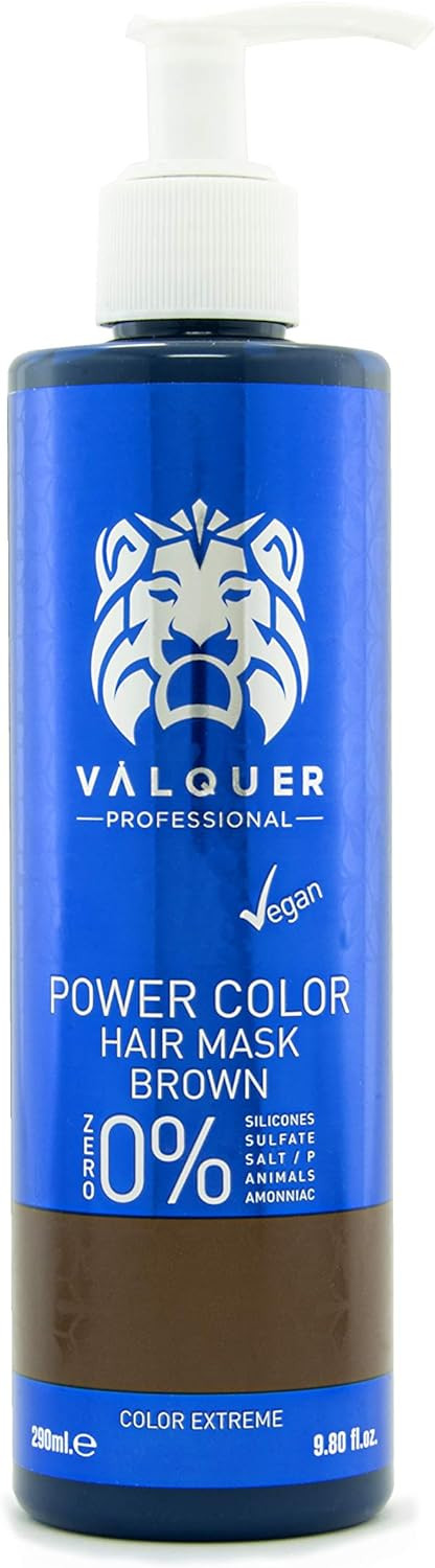Vquer Professional Power Colour Dyed Hair Mask - Vegan And Sulfate- (Brown Hair) - Hair Colour Booster - 275Ml
Color: Chestnut Brown
