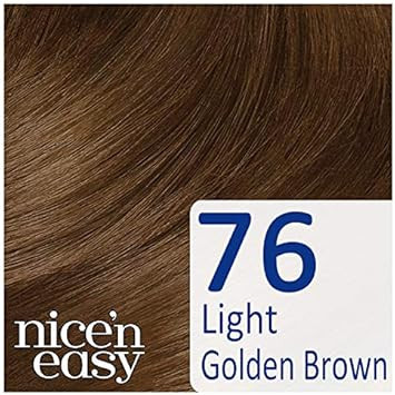 Clairol Nice'n Easy No Ammonia Hair Dye, 76 Light Golden Brown