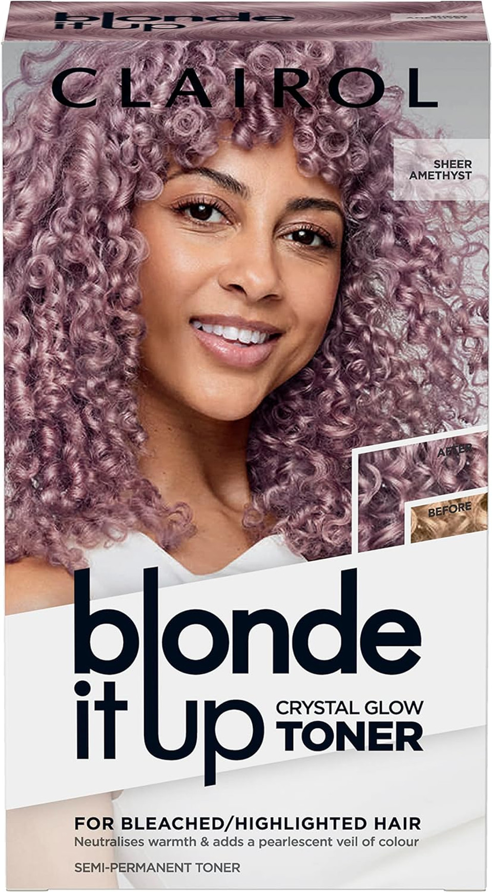 Clairol Blonde It Up Crystal Glow Toner Kit - Sheer Amethyst