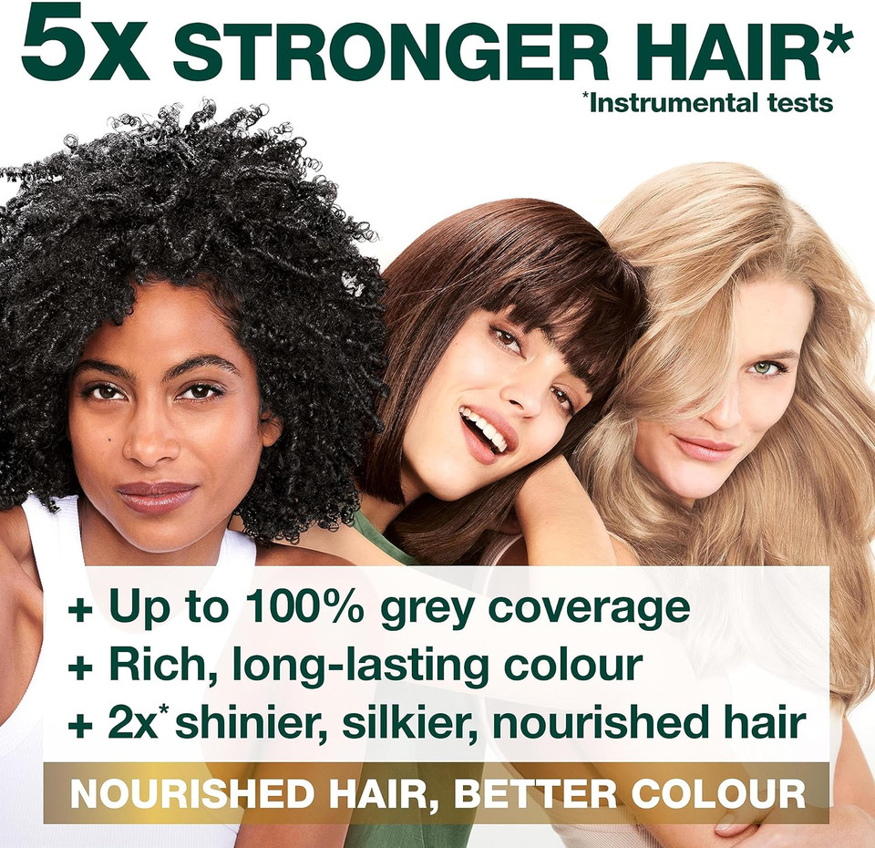 Garnier Nutrisse Permanent Hair Dye, Natural-Looking, Hair Colour Result, For All Hair Types, 5.3 Golden Brown
Color: 5.3 Golden Brown