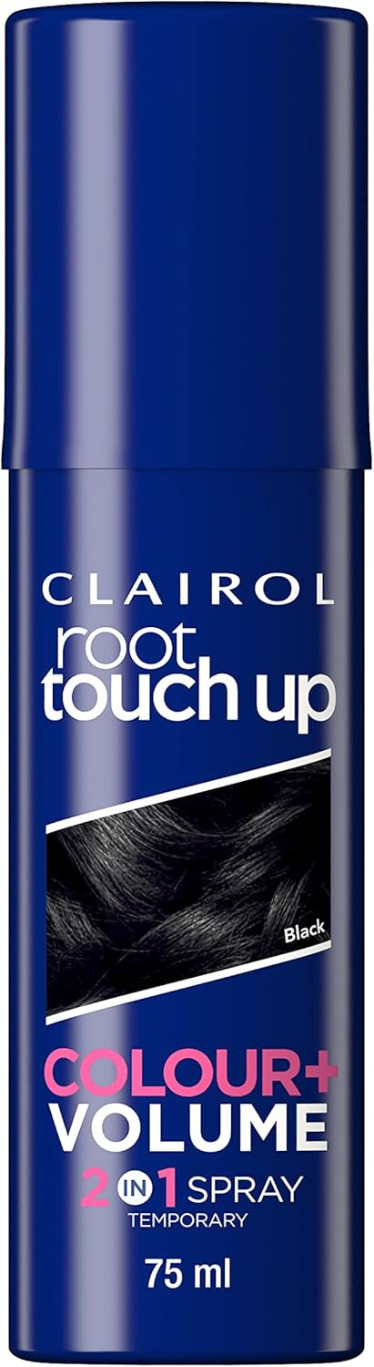 Clairol Root Touch Up Spray, Temporary Grey Coverage & Volume 2-in-1 Spray, Light Brown, 75ML