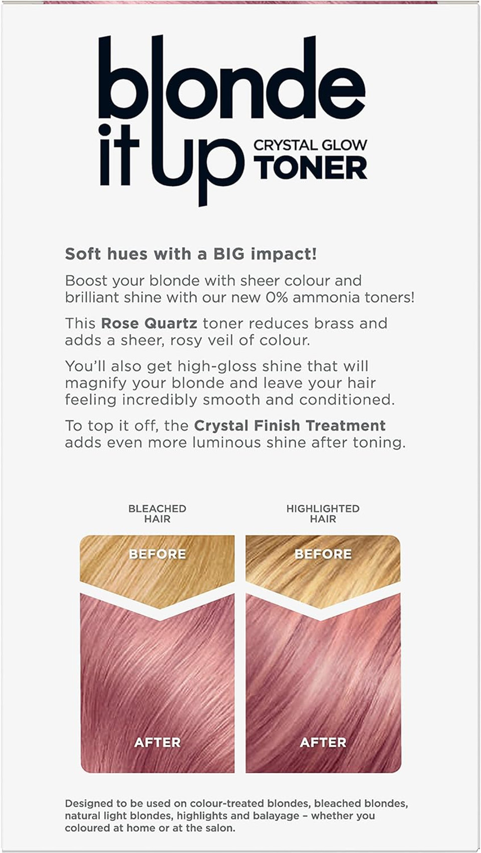 Clairol Blonde It Up Crystal Glow Toner Kit - Rose Quartz