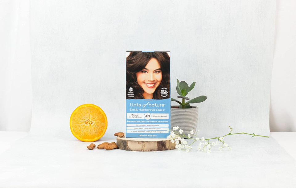 Tints of Nature 5R Rich Copper Brown Permanent Hair Dye, Nourishes Hair and Covers Greys, Ammonia-Free, 130ml