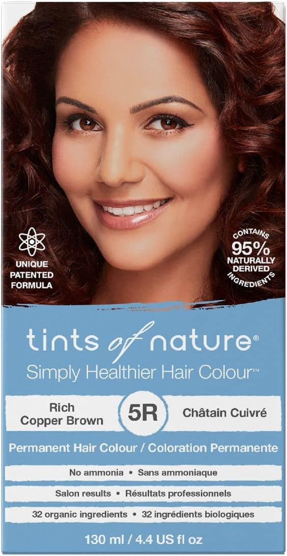 Tints of Nature 6C Dark Ash Blonde Permanent Hair Dye, Nourishes Hair and Covers Greys, Ammonia-Free, 130ml