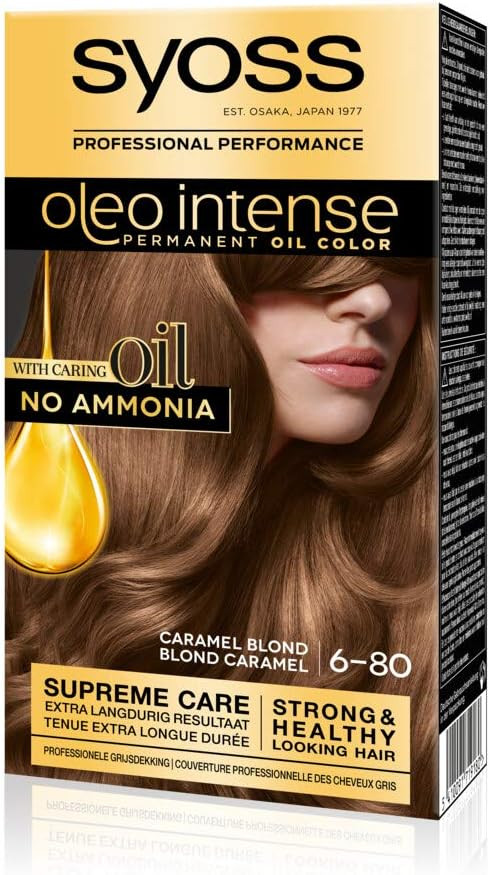 Syoss Color Oleo Intense 6-80 Caramel Blonde Hair Detergent - 1 Set