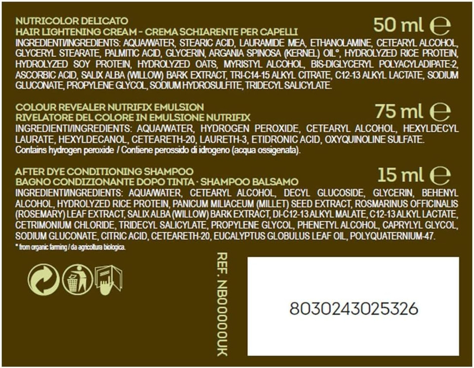 BioKap Hair Lightening Cream 0.0 145ml, permanent, vegan & natural nourishing formula suitable for sensitive skin