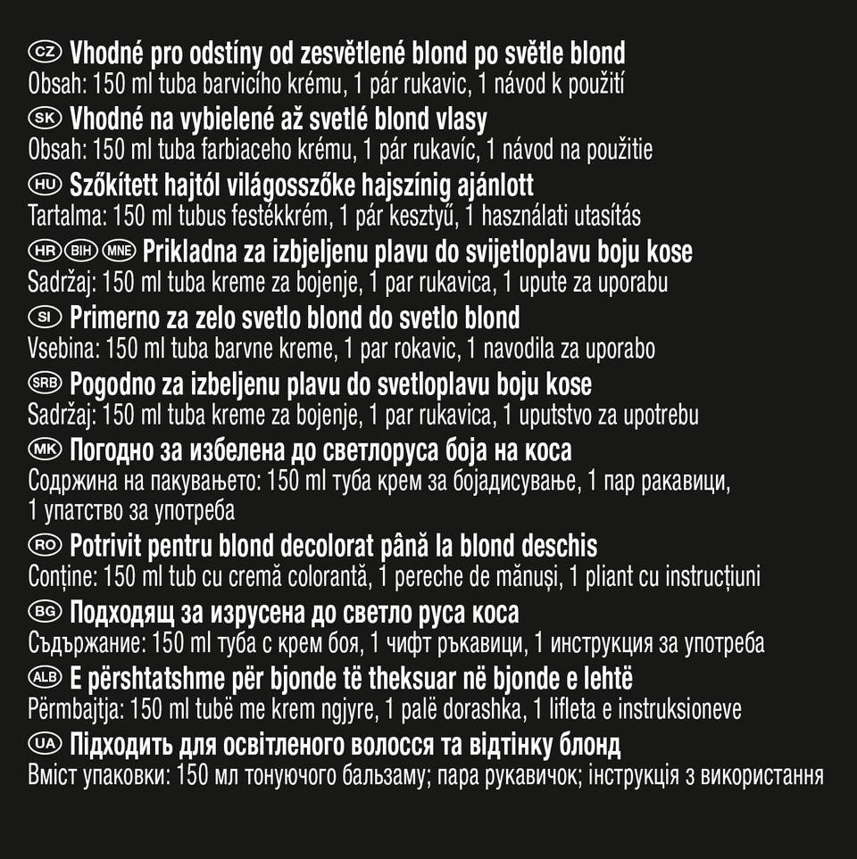 Syoss Wash Out Temporary Hair Colour Platinum Blonde (150Ml), Washable Hair Colour Revital, Tint Lasts Up To 8 Washes