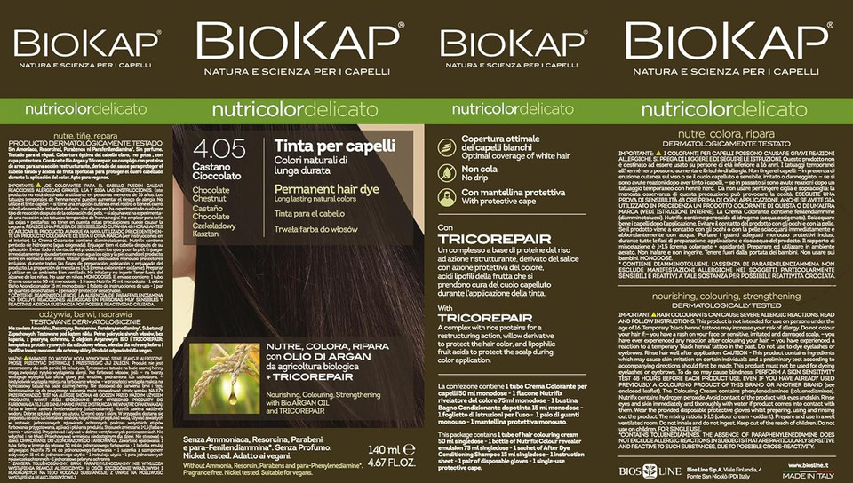 Biokap Nutricolor Delicato 5.0 Light Brown 140ml