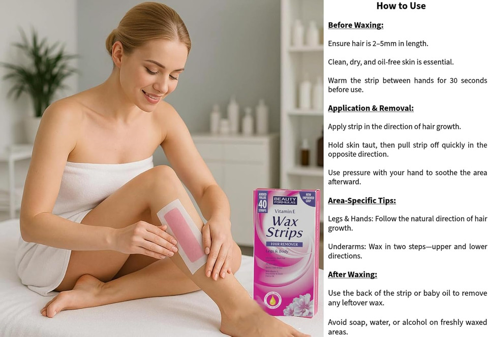 Beauty Formulas Cold Wax Strips 40's