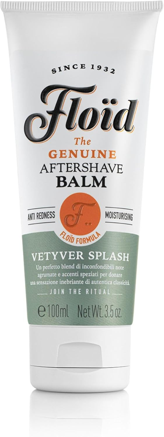 Floid Citrus Spectre Aftershave Balm (100ml), Men's Aftershave Balm with Allantoin, Glycerin and Aloe Juice to Moisturise, Protect, and Regenerate Skin, Soothing Post Shave Balm
