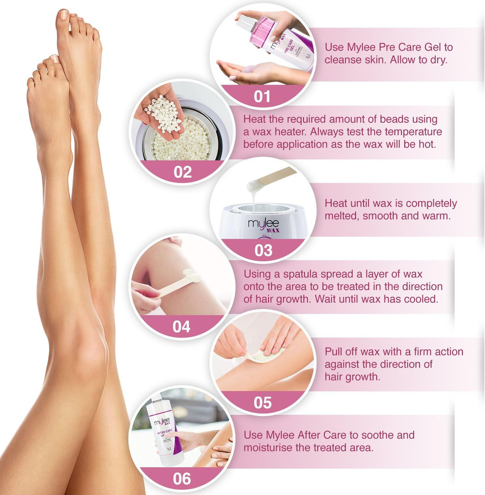 Mylee Professional Hard Wax Beads 500G, Stripless Depilatory Waxing Pellets Solid Film Beans No Strip Needed, Painless Gentle Hair Removal Of Full Body, Face & Bikini Line (Coconut & Arnica)