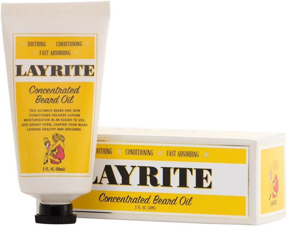 Layrite Concentrated Beard Oil 59Ml | Soothing | Conditioning | Fast Absorbing