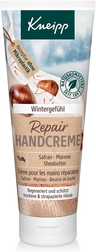 Repair Hand Cream Winter Feel, Saffron, Chestnut And Shea Butter, Regenerates And Protects