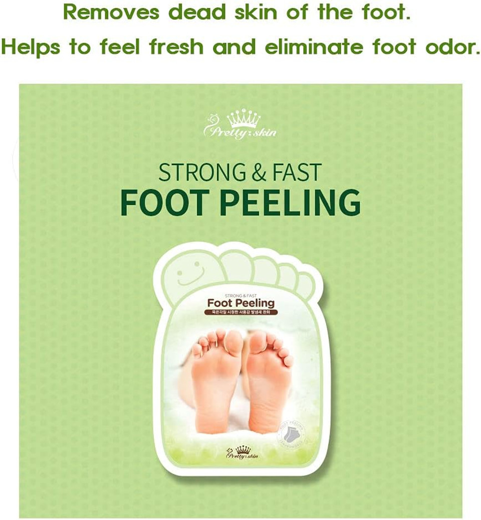 Pretty Skin Foot Peeling Mask - Exfoliates Repairs Moisturises For Dry Rough Feet - 16Ml - 1 Pair