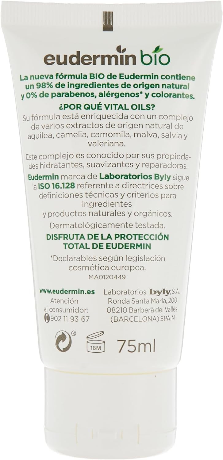 Eudermin Hand Cream Protective Bio Atopic Skin Tube 75 Ml