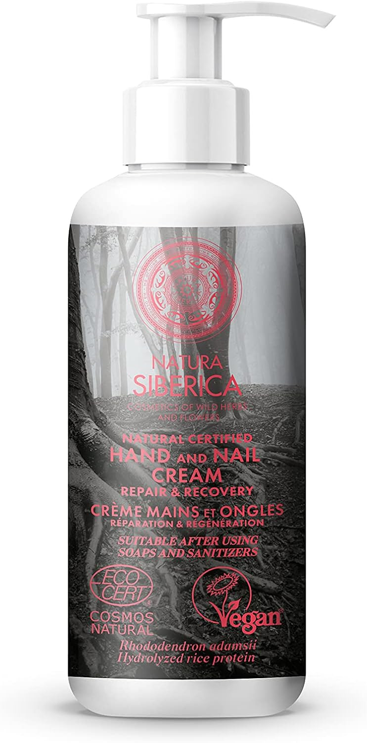 Natura Siberica Certified Hand And Nail Cream - Repair & Recovery, Red